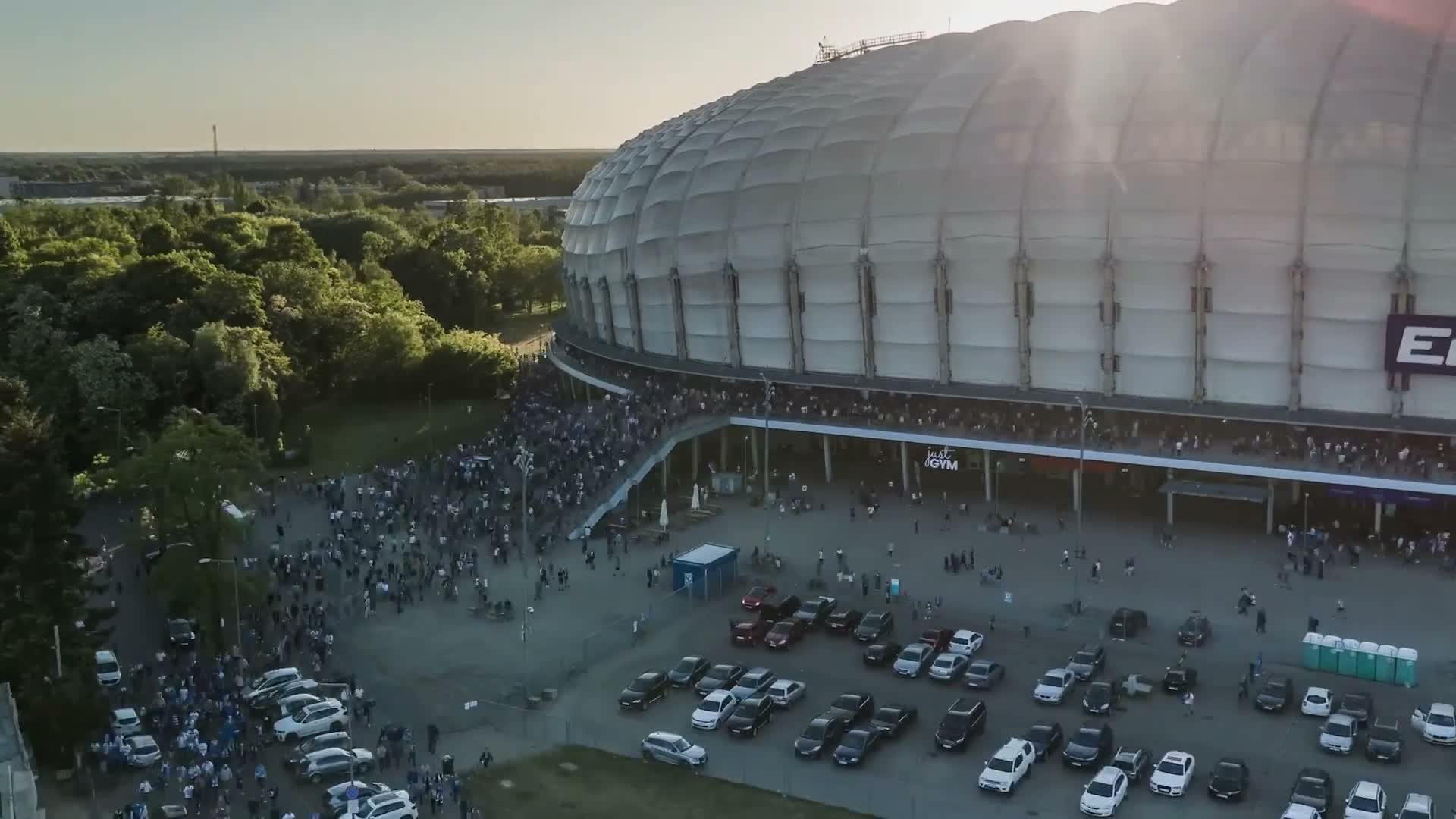 Kadr z materiału filmowego Enea Stadion