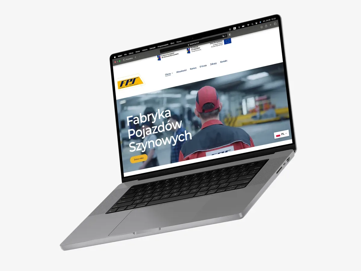 Projekt strony Fabryki Pojazdów Szynowych H. Cegielski