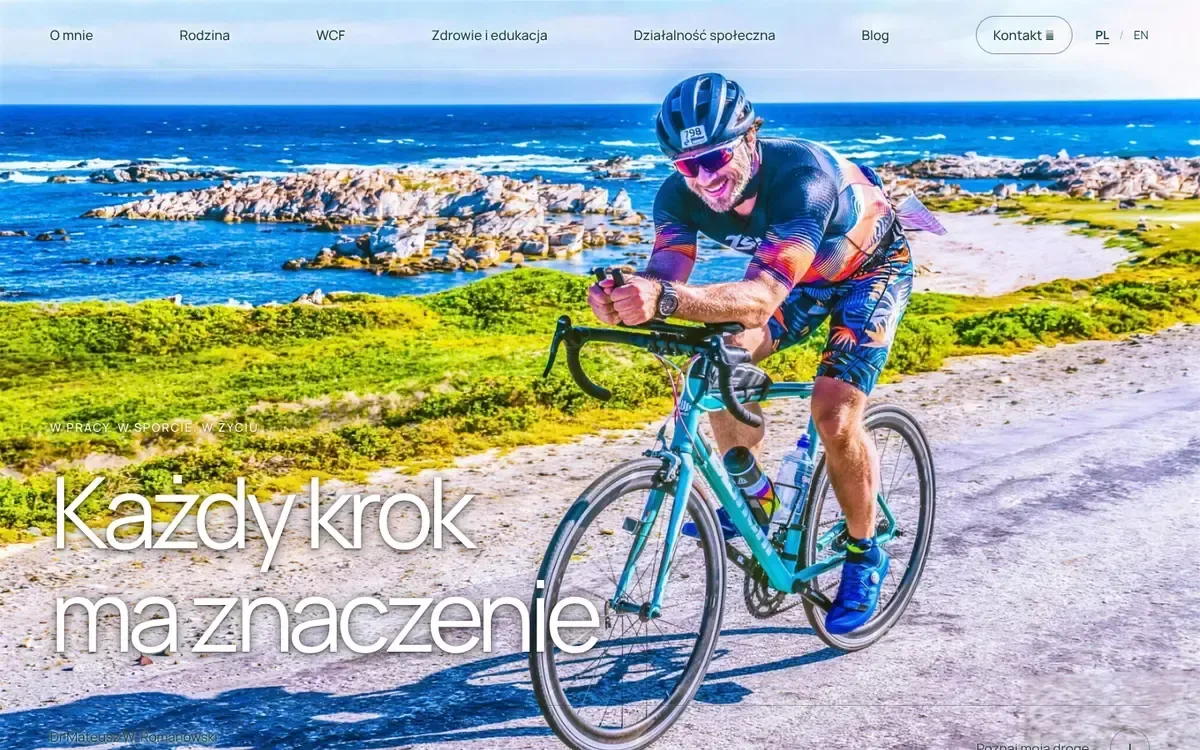 Projekt dwujęzycznej strony dr. Mateusza W. Romanowskiego