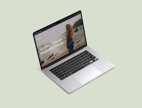 Sklep internetowy marki kosmetycznej Verthé zaprojektowany przez FOTZ